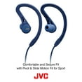 thumbnail image 3 of JVC HA-EC25WA Sports Wireless Earbuds - in Ear Bluetooth Headphones with Pivot & Slide Motion Fit - Sweat Proof IPX2, 6.5 Hour Rechargeable Battery, Mic and Remote (Blue), 3 of 7