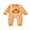 Orange, variant on BemeyourBBs Newborn Baby Boy Girl My First Halloween Outfit Infant Baby Girls Boys Fall Clothes Waffled Stripes Romper Pumpkin Embroidered Long Sleeve Jumpsuit Playsuit