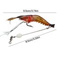 thumbnail image 2 of Anckoeil Tools and Home Improvement High Simulation Shrimp Soft Bait with Hook Fake Shrimp Fake Bait Bionics Shrimp Road Bait, 2 of 4