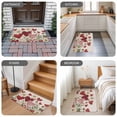 thumbnail image 6 of Valentines Door Mat&nbsp;Indoor Outdoor Entrance,Non Slip Small Rug for Kitchen Bathroom Entryway Rug,Botanical Spring Daisy Love Heart Vintage Washable Doormat Floor Mat for Office 16x24 Inch, 6 of 8