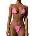 thumbnail image 1 of Conjunto de bikini vendaje traje de baño brasileño sólido traje de baño acolchado tanga trajes de baño, 1 of 5
