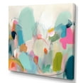 thumbnail image 2 of Designart "Pink Blue Minimalims Fludity III" Minimalism Canvas Wall Art, 2 of 5