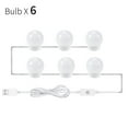 thumbnail image 1 of LED Makeup Mirror Light Bulb Lights Stepless Dimmable Wall Lamp 6 10 14Bulbs Kit for Dressing Table ,Widely Use, 1 of 5