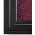 thumbnail image 4 of 48" x 36" Fabric Tack Board with Locking Sliding Glass Door, 4' x 3' Wall-Mounted Enclosed Bulletin Board for Indoor Use - Black Aluminum Frame with Maroon Fabric (FBSD43BKMR), 4 of 7