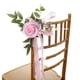 thumbnail image 5 of Respaldo de silla Flores con hojas Cintas Banco artificial Pew Floral Rosado Yuyangstore pasillo rosa, 5 of 8
