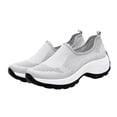thumbnail image 1 of 1 par de zapatos deportivos de mujer zapatos de senderismo al aire libre zapatos de moda para correr (gris), 1 of 6