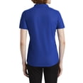 thumbnail image 5 of Womens EZPerformance Polyester Pique Polo T-Shirt True Royal Small, 5 of 5