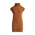 thumbnail image 6 of Free Assembly Women's Turtleneck Sweater Mini Dress, Sleeveless, Sizes XS-XXL, 6 of 6