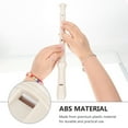 thumbnail image 3 of KALLORY 1Set Professional 8 Hole Plastic Clarinet White Simple Design with Clear Resonant Sound, 3 of 8