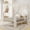 White, variant on Pillfn Queen Size Canopy Four-Poster Metal Platform Bed with Headboard and Footboard Strong Steel Slat Support, Black