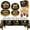 Graduation, variant on 201PCS Graduation Party Tableware Set for 25 Guests, Class of 2026 Disposable Graduation Decorations with Plates, Cups, Napkins, Tablecloth & Cutlery, Black Gold Grad Party Supplies