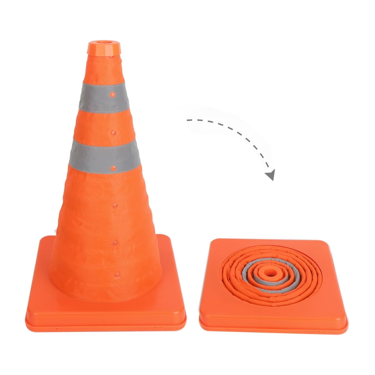 Hyper Tough Collapsible Safety Cones, 3 Pack, Orange photo 3