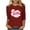02 Wine, variant on 3/4 Sleeve Love Heart Tunic Tops Crewneck Loose Casual Cute Spring Valentines Outfits 2026