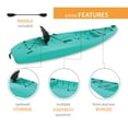 thumbnail image 4 of Lifetime Hydros 101 inch Sit-On-Top Kayak, Aqua (90935), 4 of 19