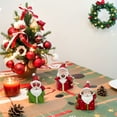 thumbnail image 4 of Santa Claus Resin Craft Set Desktop Decor Miniature Figurines with Sleigh Snowman Tree Small Gift for Home Holiday Festive Atmosphere(Multicolor), 4 of 6