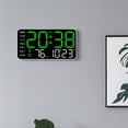 Practical Modern LED Timepiece Electronic Digital Wall Clock Space ...