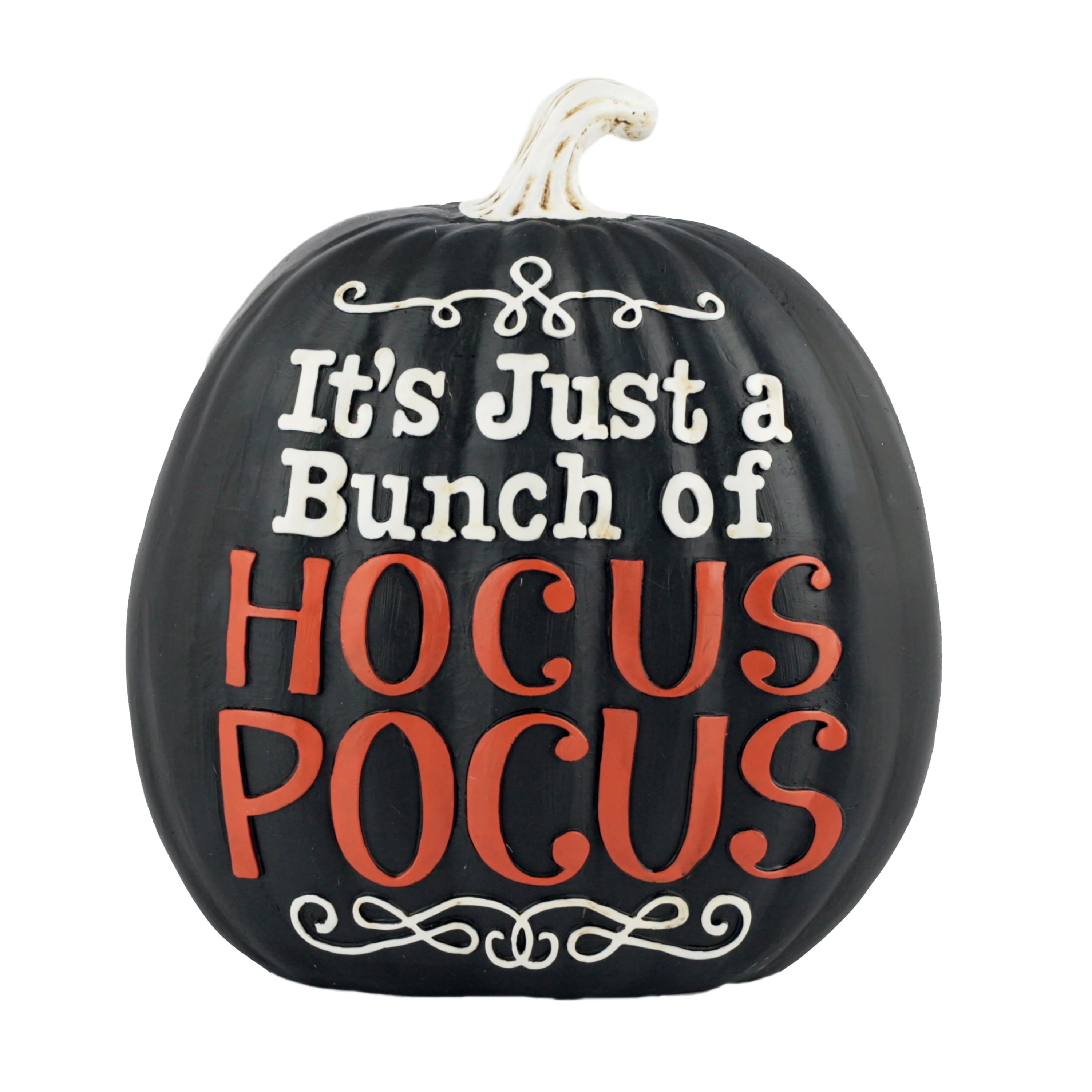 Way To Celebrate Halloween Polyresin Pumpkin Tabletop Decor, Hocus Pocus
