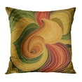 thumbnail image 1 of BOSDECO Floral Abstract Pattern Retro Wave Curly Wild Graphic Pillow Case Pillow Cover 16x16 inch, 1 of 1