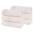 thumbnail image 2 of Superior Cotton Modern Jacquard Hand Towel Set of 6, Gold, 2 of 11