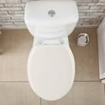 thumbnail image 6 of Yibooy Toilet Seat Round，Comfortable Potty Seat，Plastic Toilet Seat with Soft Close, Easy Install and Clean(White), 6 of 7