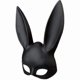 thumbnail image 2 of Nirvana Rabbit Mask Black Masquerade Mask Rabbit Eye Mask With Ears Rabbit Mask For Halloween Party Cosplay Fancy Dress Easter Carnival, 2 of 4