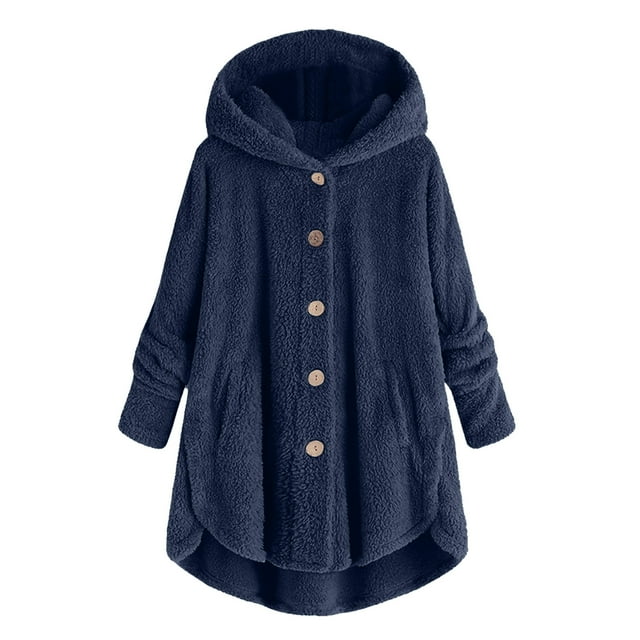 Sweat à Capuche à Fermeture à Glissière pour Femmes Grande Taille, Blouse Décontractée Ample, Manteau Chaud