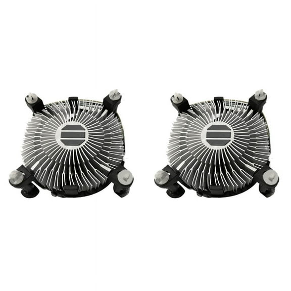 2PCS CPU Cooling Fan Radiator Heatsink CPU Cooler Hydraulic Bearing 2400 RPM for LGA 775 1150 1155 1156 1151