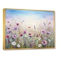 thumbnail image 2 of Designart "Meadow Abundance Of Wildflowers III" Flower Field Floater Framed Canvas Wall Art, 2 of 5