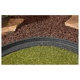 thumbnail image 6 of Flexible Rubber L Shape Landscape Brick Face Edging Border for Gardens, Lawns, and Landscaping - 6 Pack (Black), 6 of 9