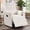 Beige, variant on Ebello 360° Swivel Rocker Recliner Chair with Massage and Heat, Removable Pillow, Chenille Manual Glider Recliner for Living Room and Nursery, 350lbs Capacity, Beige