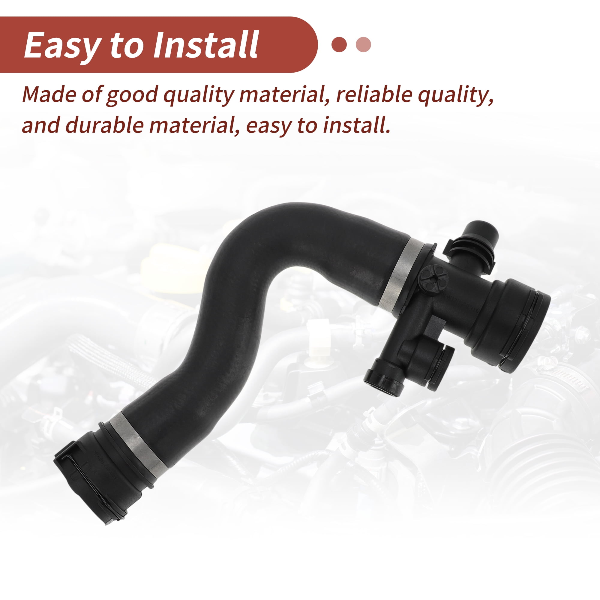 Unique Bargains HVAC Engine Upper Radiator Coolant Water Hose for BMW X3 2.5L 3.0L 2007-2010 No.11706335038 Heater Hose Radiator Hose