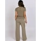 thumbnail image 3 of Outfit ANRABESS, suéter para mujer, pantalones anchos, color marrón claro, 3 of 9
