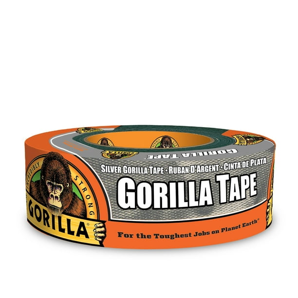 Cinta adhesiva Gorilla Silver, 1,88 cm x 32 m, paquete de 1