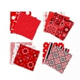 thumbnail image 3 of Waverly Inspirations 44" 100% Cotton Tracks Sewing & Craft Fabric By the Yard, White and Red, 3 of 5
