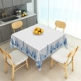 thumbnail image 6 of Tchckioa Winter Blue White Tablecloth for Restaurant Christmas Decor,60x60 Square Stain Proof Table Cloth Cover, 6 of 7
