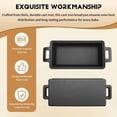 thumbnail image 4 of Cast Iron Bread Pan with Lid, Heavy Duty Loaf Pans for Baking Bread, Loaf Pans for Oven Baking, 2PCS (Black), 4 of 7