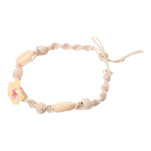 UPOUART 1Pack Cute Anklets for Women Bead Ankle Chain Shell Bohemian Style Travel