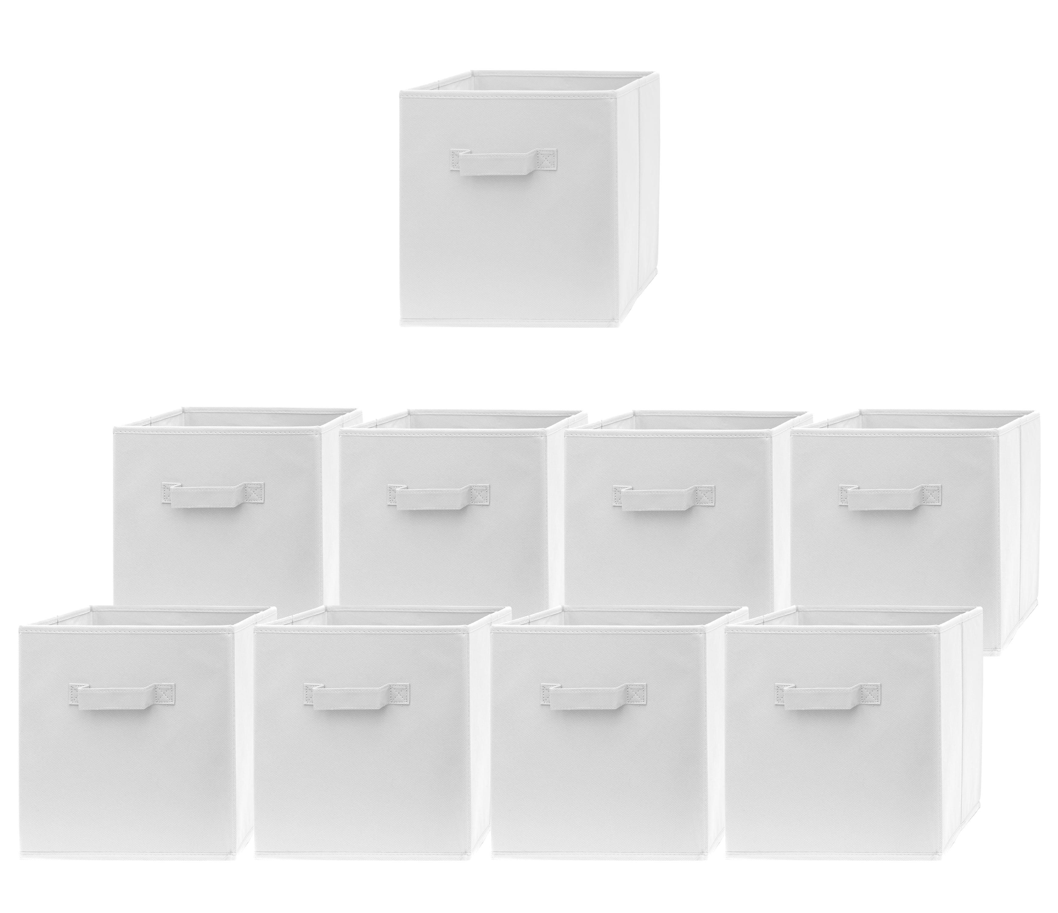 Pomatree 11 Inch Cube Storage Bin 9 Pack Fabric Cube Organizer Bins