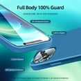 thumbnail image 2 of [5 in 1 for iPhone 12 Mini case 5.4, with 2 Pack Screen Protector + 2 Pack Camera Lens Protector, Liquid Silicone Slim Shockproof Protective Phone Case [Microfiber Lining] (Navy Blue)………, 2 of 12