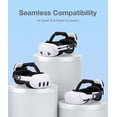 thumbnail image 4 of Battery Head Strap for Oculus Meta Quest 3/3S/2, QQV VR Headset Accessories for Quest 3 with 10000mAh Battery Pack,MQ5004, 4 of 8