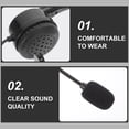 thumbnail image 4 of LOLIPPYY Headset with Microphone Black PVC for Long-term Wear and Office Use 1Pack, 4 of 7