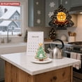 thumbnail image 6 of Stylish Metal Hanging Christmas Tree Wind Spinner - Festive Garden Decoration with Glowing Ornament & Concentric Light Trails, 6 of 7