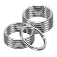 thumbnail image 1 of Unique Bargains Anneaux en Métal 32mm, Lot de 10 Anneaux Ronds en Acier Inoxydable 304 pour Sacs de Matériel, 1 of 7
