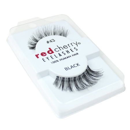 Red Cherry 100% Human Hair False Eye Lashes Fake Eye Lashes #43 (The Best Red Cherry Lashes)
