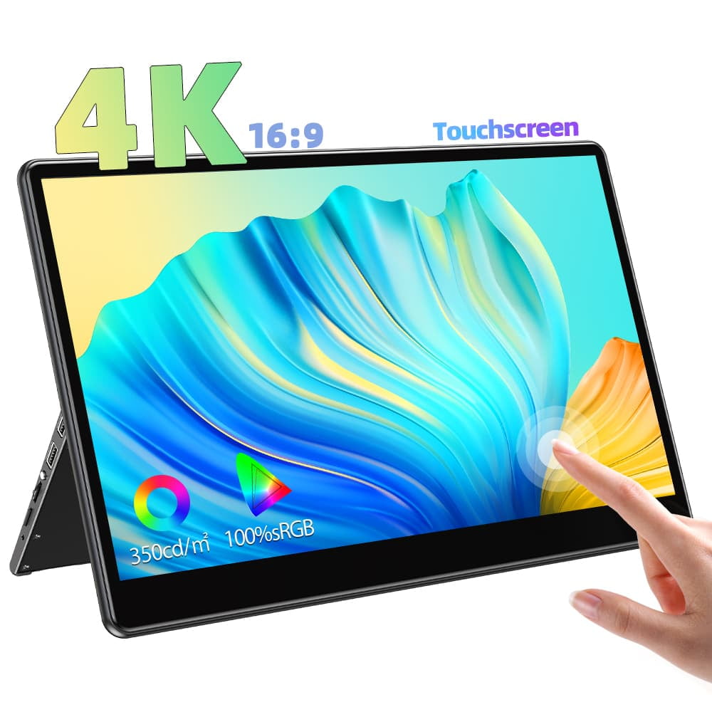 UPERFECT 15.6" Portable Monitor, 4K, Touchscreen IPS