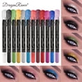 thumbnail image 2 of Lápiz de sombra de ojos brillante de larga duración para mujer, pigmento azul, marrón, negro, delineador de ojos, maquillaje de moda, 12 colores( 10, 2 of 5