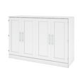 thumbnail image 2 of Bestar Pur Queen Cabinet Bed with Mattress in White, 2 of 13