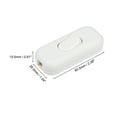 thumbnail image 2 of Interruptor de cable en línea On/Off Uxcell AC 250V 6A blanco para lámpara de escritorio 2 paquetes, 2 of 5