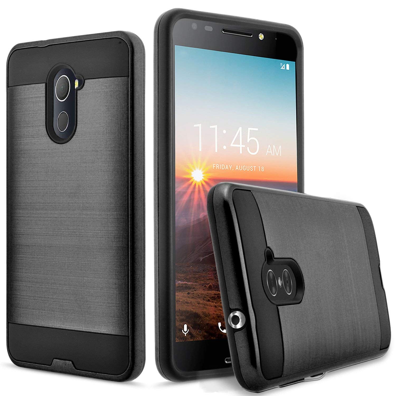 Jitterbug Smart 2 Case, 2Piece Style Hybrid Shockproof Hard Case Cover