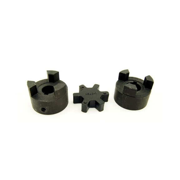 1" L075 Flexible 3-Piece L-Jaw Coupling Set & Buna-N NBR Rubber Spider